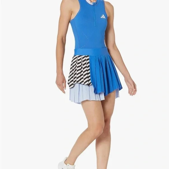 adidas | Skirts | Adidas Blue Pleated Tennis Dress | Poshmark